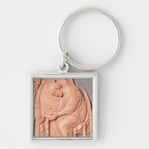 Relief of a monk studying, from Hotel de Keychain