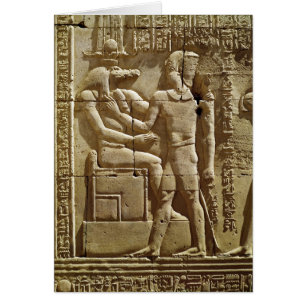 Relief of Sobek and Ptolemy VI Philometor