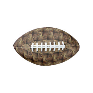 Relief of squares with brown gradient circles football