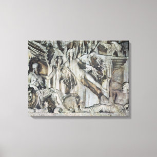 Relief of the Apotheosis of Emperor Antoninus Canvas Print