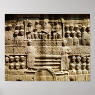 Relief on the base of the Obelisk of Theodosius Poster