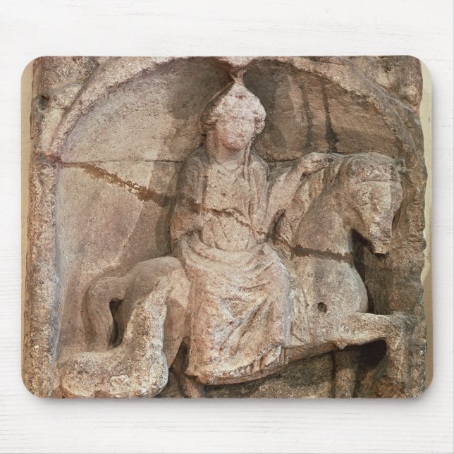 Relief representing Epona, Gaulish goddess Mouse Pad (Front)