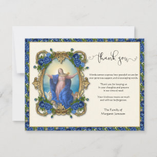 Religieux Catholique Vierge Marie Condolence Merci