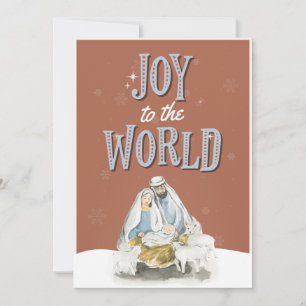 Religieux Jésus Carte photo de famille de Noël