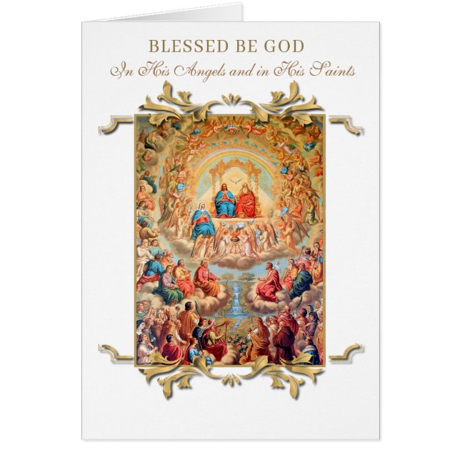 Religieux TOUTES LES SAINTES JOUR Fête catholique (Devant)