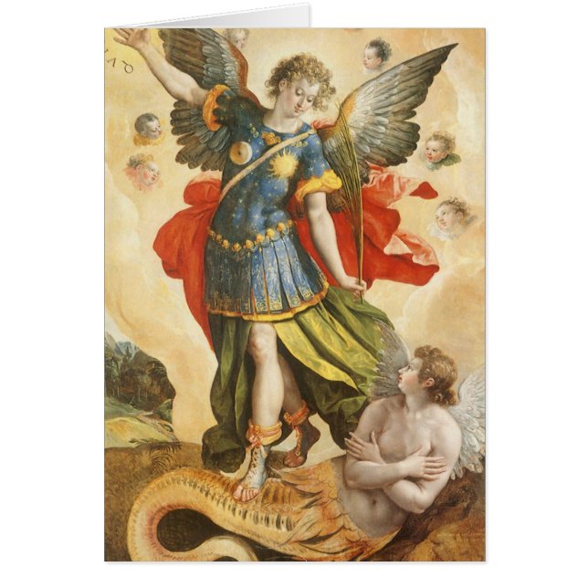 Religieux vintage, Saint Michael Defeats Lucifer (Devant)