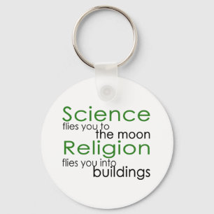 Religion and Science Keychain