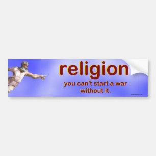 religion bumper sticker