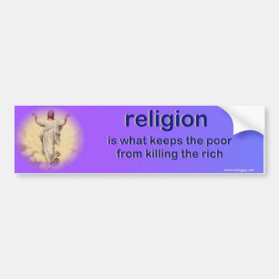 religion bumper sticker
