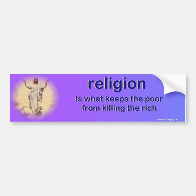 religion bumper sticker (Front)