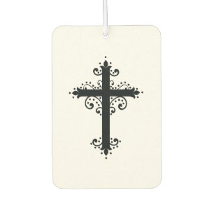 Religion Cross with an ornament Air Freshener