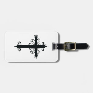 Religion Cross with an ornament Luggage Tag
