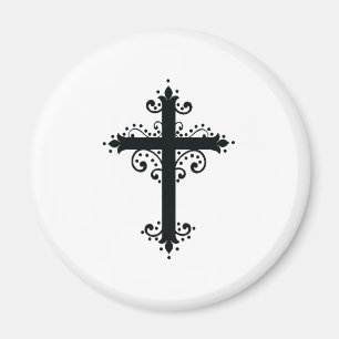 Religion Cross with an ornament Magnet