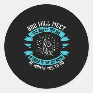 Religion - God Is Most Glorified In Us Classic Round Sticker