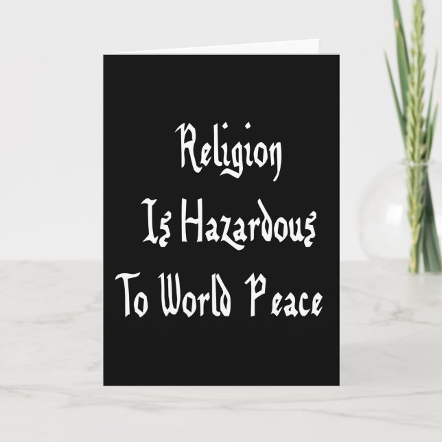 Religion Hazard Card (Front)