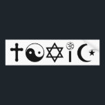 Religion Is Toxic Freethinker Bumper Sticker<br><div class="desc"></div>