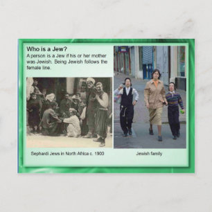 Religion, Judaism, Who is a Jew? Postcard