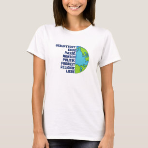 Religion Love Freedom People Planet Earth T-Shirt