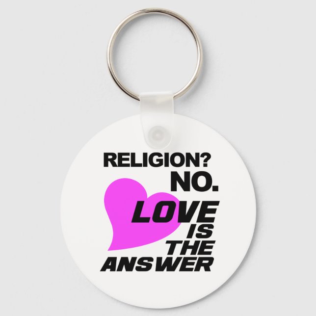 Religion & Love keychain (Front)