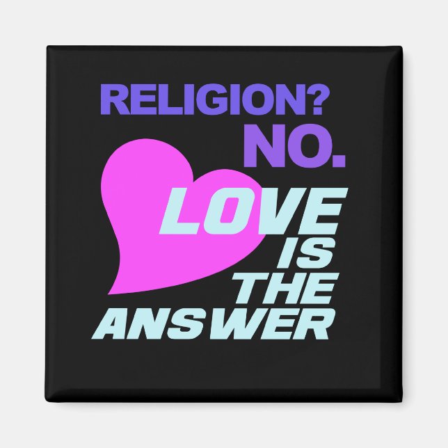 Religion & Love magnet (Front)