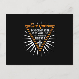 Religion - One Good Schoolmaster Is Of More Use Postcard