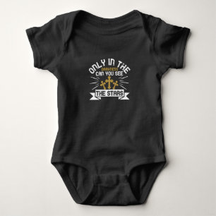 Religion - Only In Darkness Can You See The Stars Baby Bodysuit