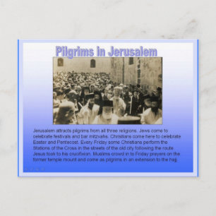Religion, Pilgrims in Jerusalem Postcard