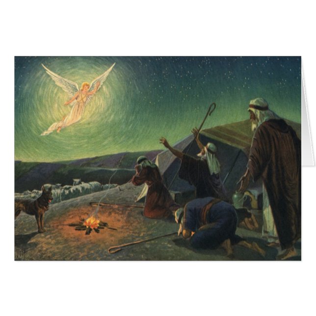 Religion vintage, Annonciation aux bergers (Devant horizontal)