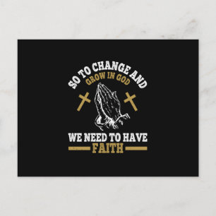 Religion - We Need To Have Faith Postcard