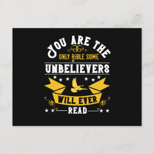 Religion - You Are The Only Bible Unbelievers Read Postcard
