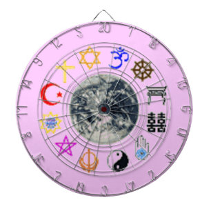 RELIGIONS OF THE WORLD DARTBOARD