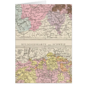 Religious and Linguistic Map of Switzerland