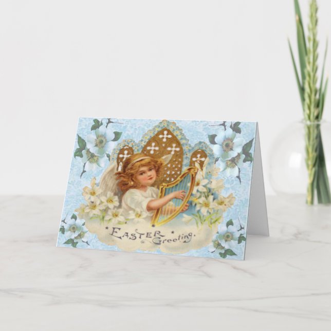 Religious Angel Easter Card (Front)