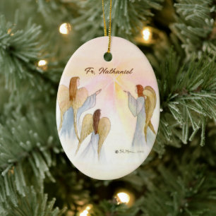 Religious Angels Personalized Ceramic Ornament