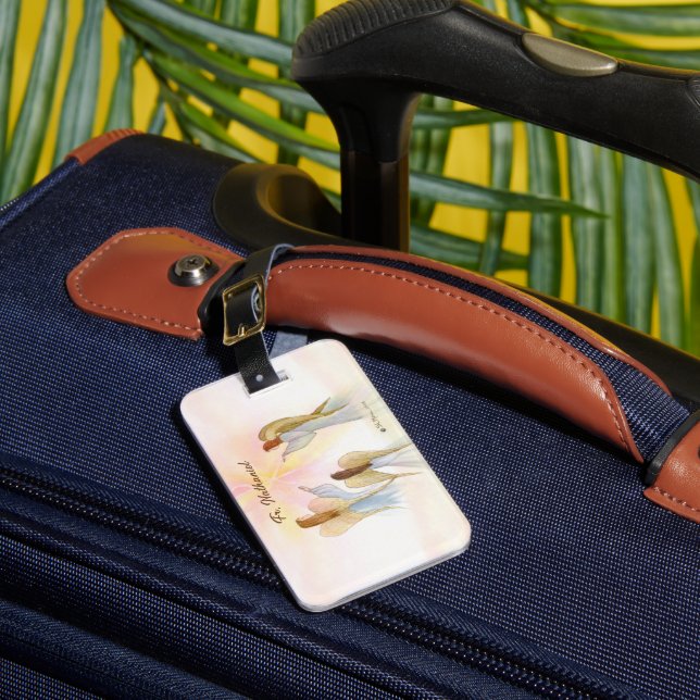 Religious Angels Personalized Luggage Tag (Front Insitu 1)