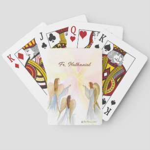 Religious Angels Personalized Playing Cards