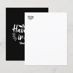 Religious Art: Have Faith in God Scripture Design