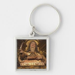 Religious art representing Santa Teresa Keychain