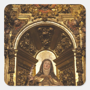 Religious art representing Santa Teresa Square Sticker