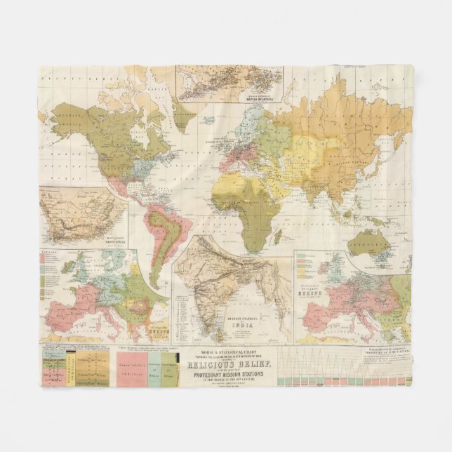 Religious belief fleece blanket (Front (Horizontal))