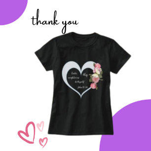 Religious Bible Verse, Pink Cluster Scrapbook  T-Shirt
