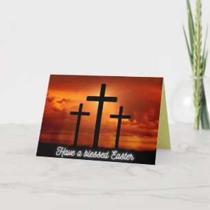 Religious Blessed Easter Card