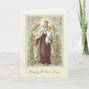 Religious Blessed Mother Mary Our Lady Mt. Carmel Card