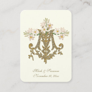 Religious Catholic Wedding Favour Holy Card
