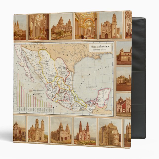 Religious Chart of Mexico Binder (Front/Inside)