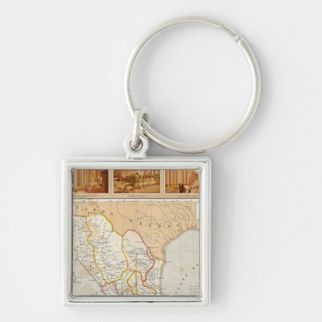Religious Chart of Mexico Keychain (Front)