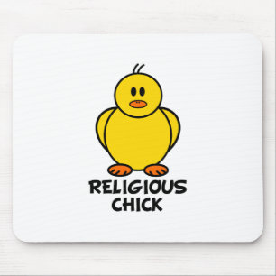 Religious Chick Mouse Pad