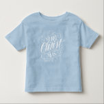 Religious Christ Christmas Chalkboard Lettering Toddler T-shirt<br><div class="desc">We say 'Merry Christmas' very often during the season, but sometimes we tend to forget where this greeting actually originates from. Here is a wonderfully elegant piece of custom hand lettering in the fashionable chalkboard look to give a gentle nudge back into the direction of Jesus. Professional calligraphy by Ivan...</div>