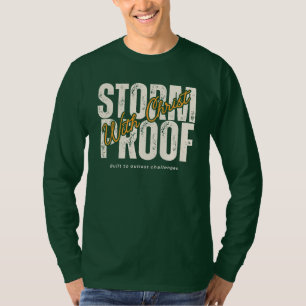 Religious Christian Believers Prayer Green Graphic T-Shirt