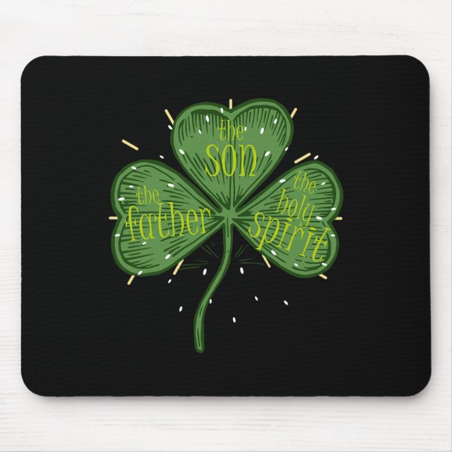 Religious Christian Catholic St Patricks Day Irish Mouse Pad (Front)